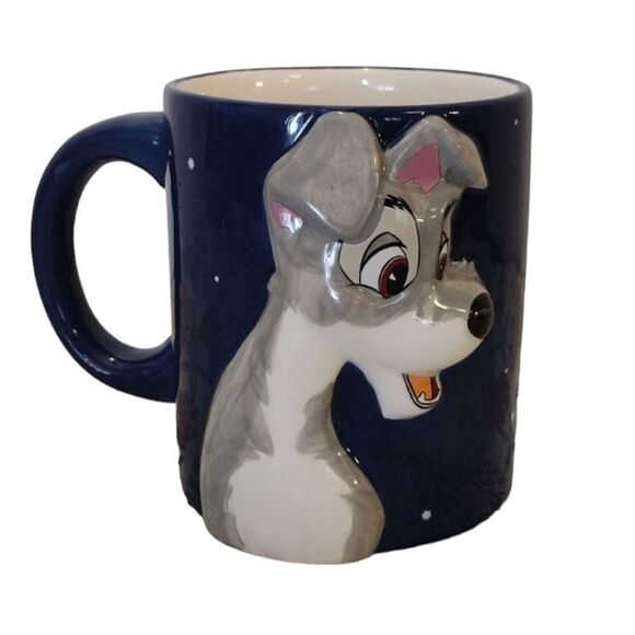 Disney Lady And The Tramp 3D Ceramic Mug NWOT - Picture 14 of 14